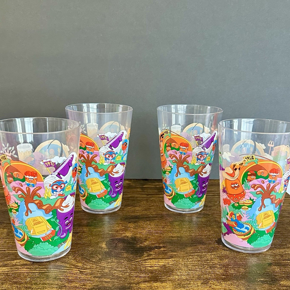 Set of 4 McDonald’s 2024 Collectors Edition Cup McDonalds Limited Collectable